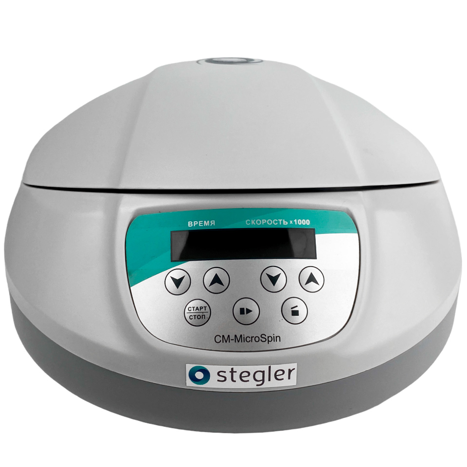 Лабораторная микроцентрифуга Stegler СМ-MicroSpin (до 14500 об/мин, 12×2 мл)