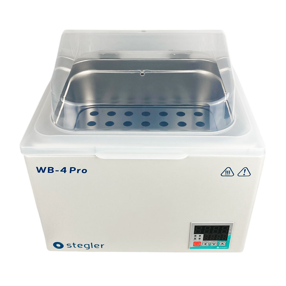 Водяная баня Stegler WB-4 Pro (15 л, Tкомн.+5...100 °С, 4 места)