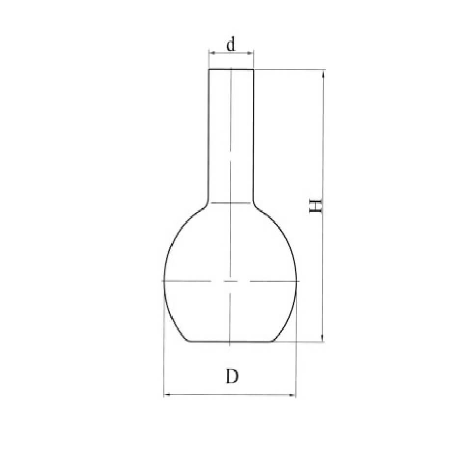 Колба плоскодонная Stegler П-2-500-34 500 мл, без шлифа